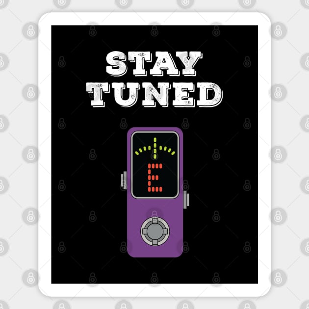 Stay Tuned Purple Pedal Tuner Sticker by nightsworthy